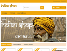 Tablet Screenshot of indianshop.fr